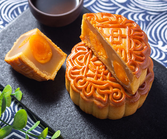 定制雙黃白蓮蓉月餅