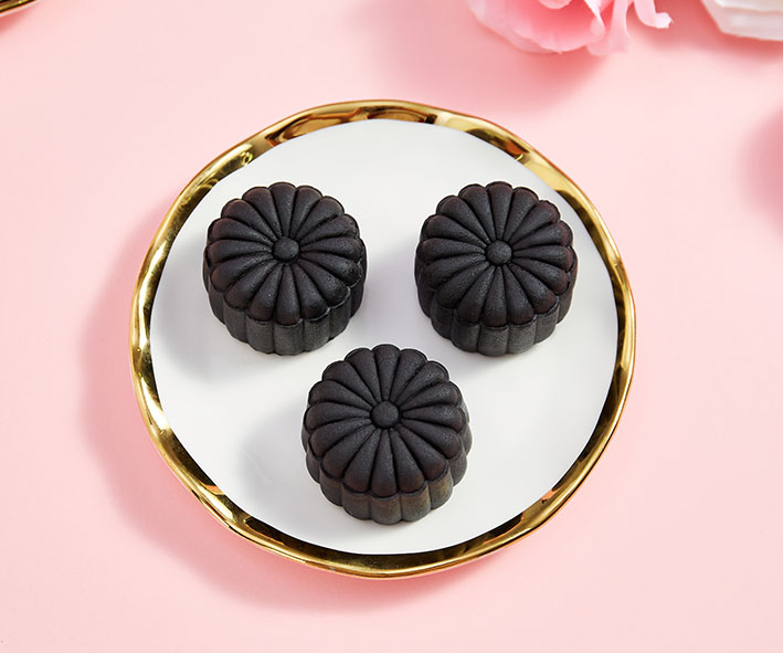 定制桃山皮黑松露流心月餅