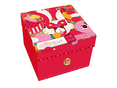 K款富錦水果月隊月餅590克